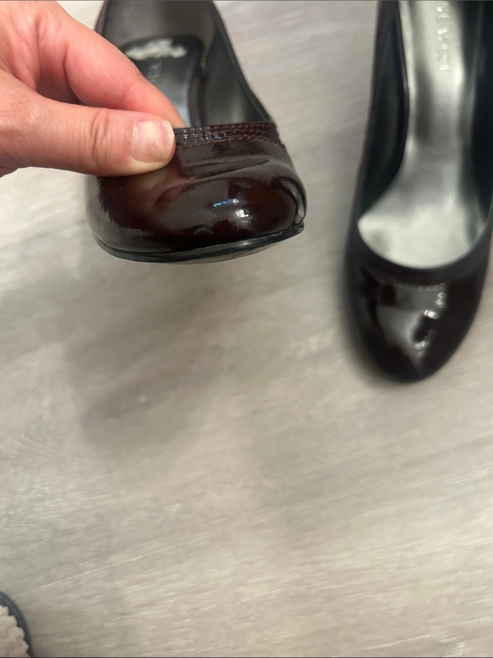 Nine West 6 1/2 burgundy pumps - Picture 7 of 7